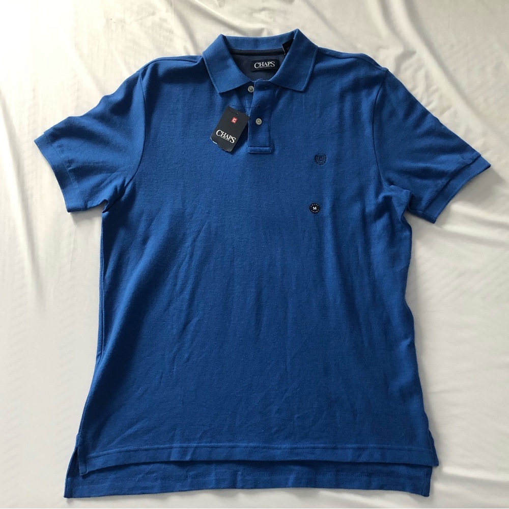 NWT Chaps polo shirt.  Royal blue size medium